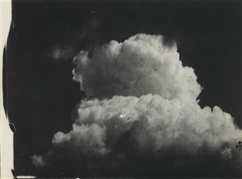 WILSON A. SNOWFLAKE BENTLEY (1865-1931) Group of 4 photographs, comprising two snowy landscapes and a pair of cloud studies.